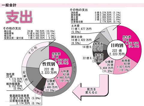 一般会計支出(円グラフ)