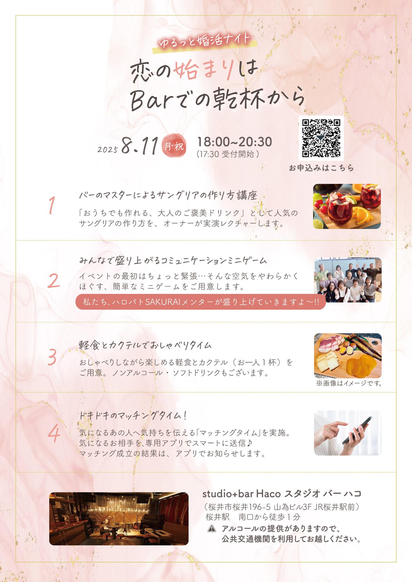 婚活イベントチラシ裏面