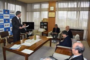 市長あいさつの様子