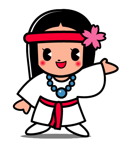 ひみこちゃん(紹介のポーズ)
