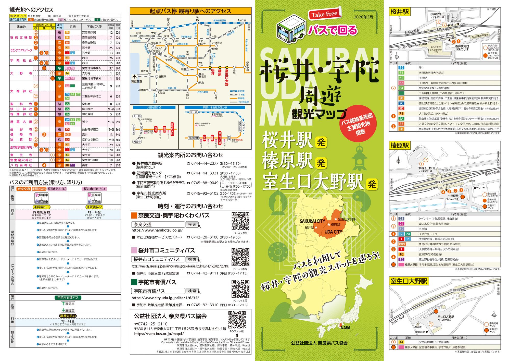 桜井・宇陀観光マップ