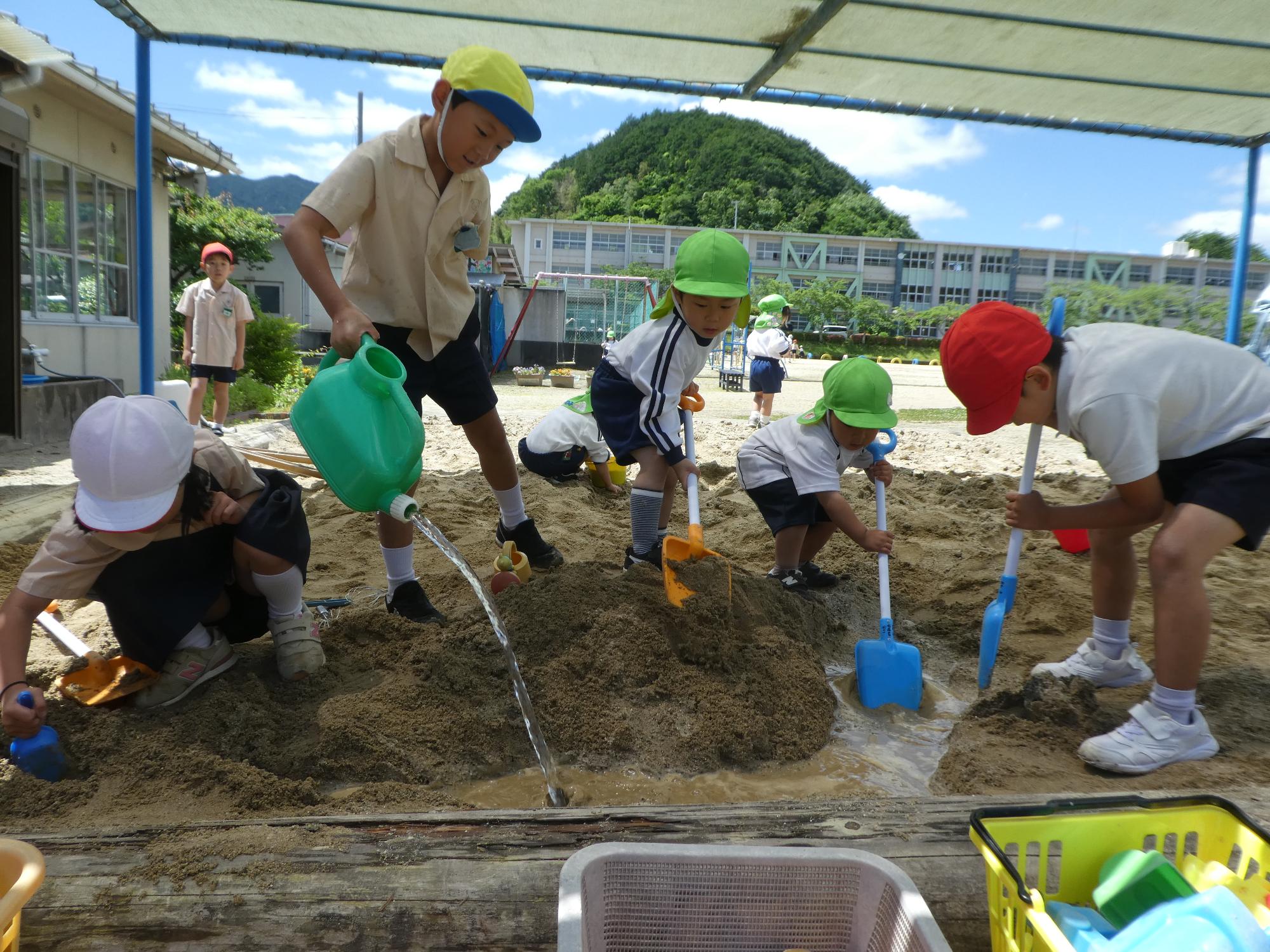 小学生のお兄さんが手伝ってくれたよ