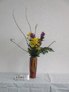 10月生花教室講師作品