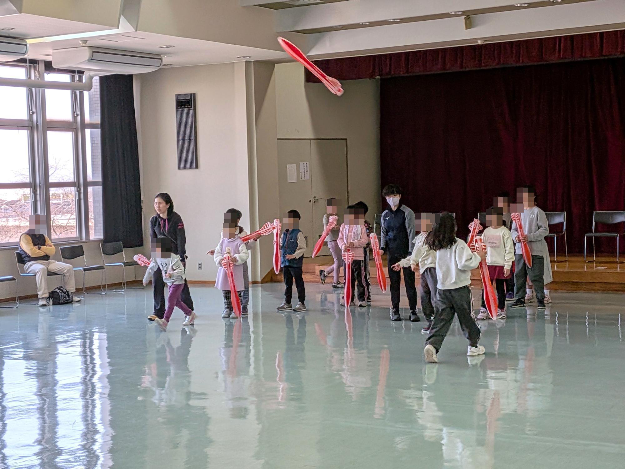 ヘキサスロン 子ども運動能力向上プログラム 講座の様子2