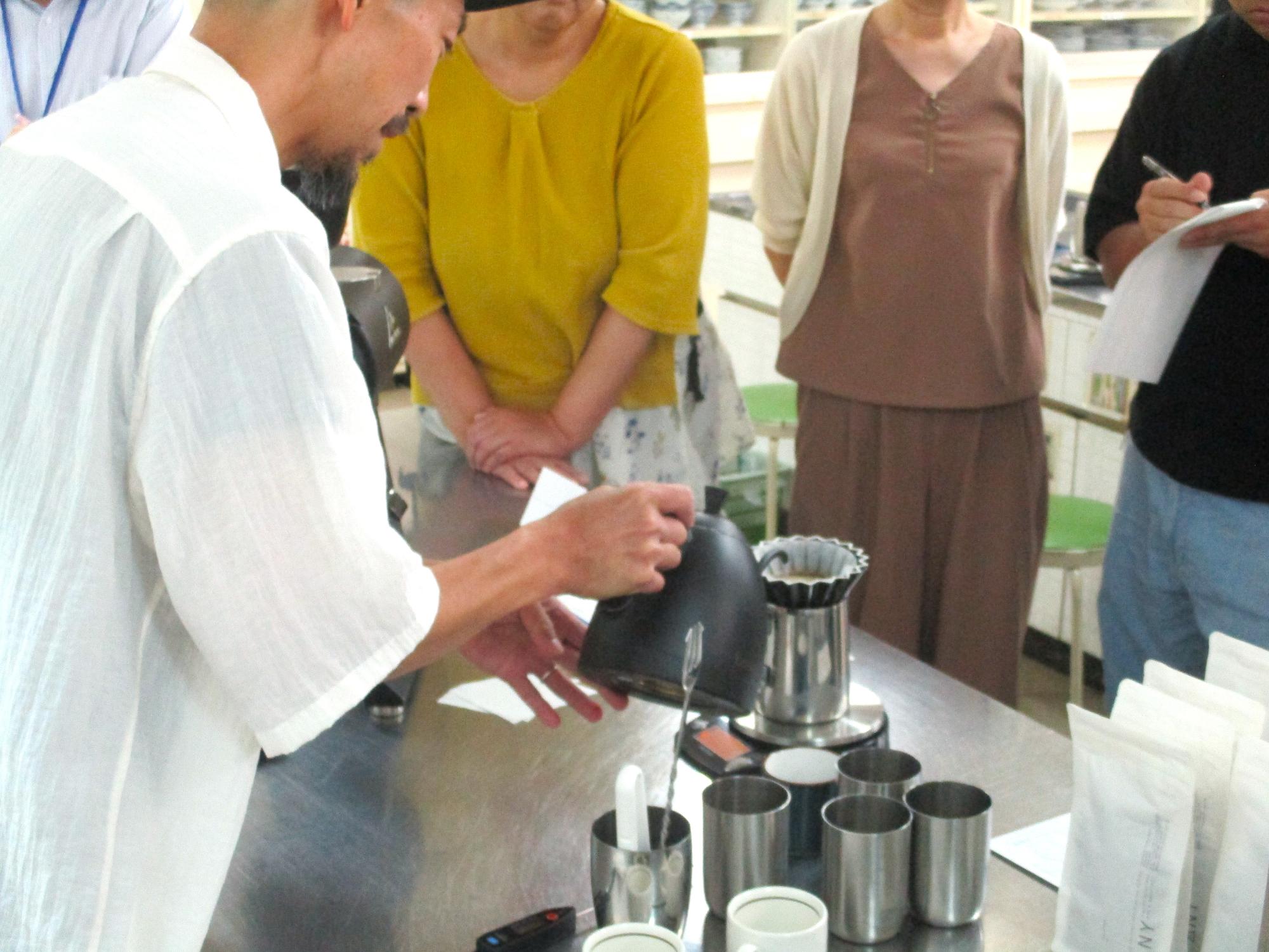 「アイスコーヒー」講座の様子01