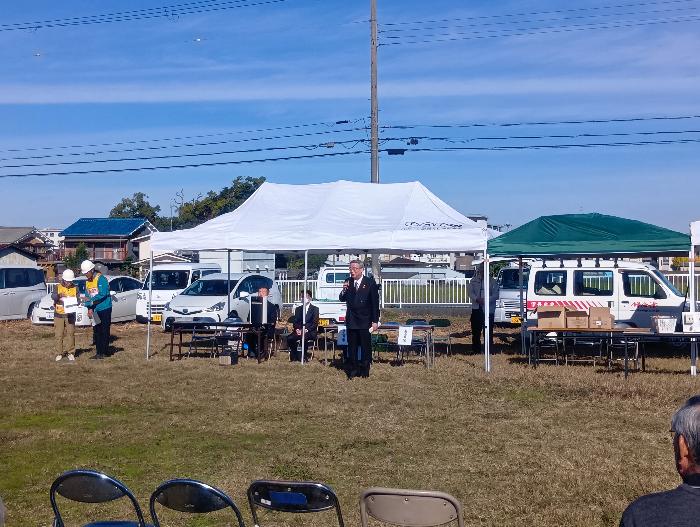 R7纒向自主防災会の防災合同訓練