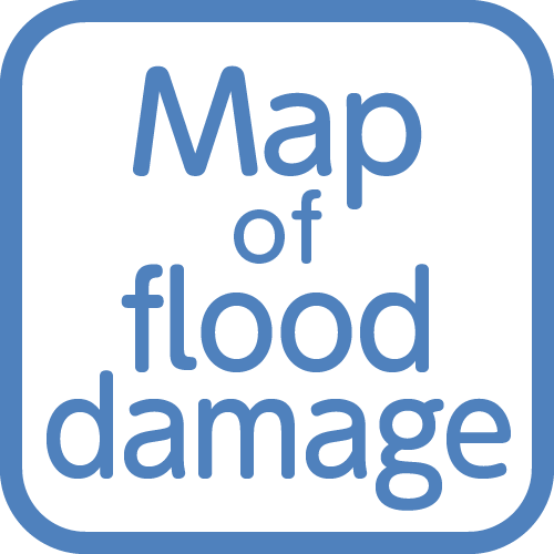 Map of flood damage