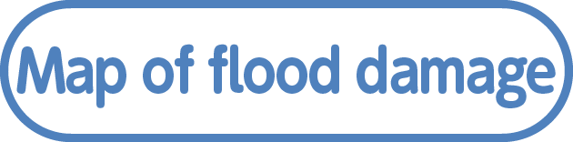 Map of flood damage